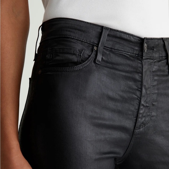 ADRIANO GOLDSCHMIED AG Women's Farrah Black Coated Denim Skinny Jean Size 30R - Picture 6 of 16